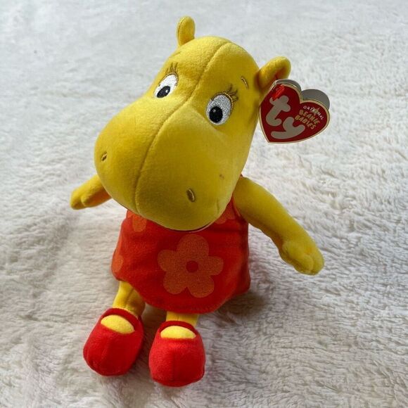 Ty Beanie Baby - TASHA the Hippo (Nick Jr. - The Backyardigans) 6.5" Plush - Picture 1 of 5